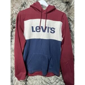 Levi's Hooded Pullover Fleece Sweater Men's Size M‎